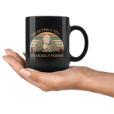 Delectable Tea Or Deadly Poison Vintage Retro Mug Gift Uncle Iroh The Last Airbender 11oz Black, Delectable Tea Or Deadly Poison Mug - TL