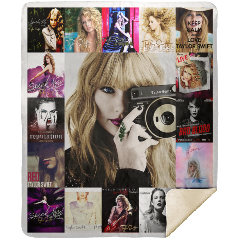 Taylor Swift Blanket, Taylor Swift Quilt, Fleece, Sherpa Blanket for Bedroom MSHM Premium Mink Sherpa Blanket 50x60