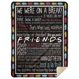 Friends Blanket, Friends TV Show Blanket Friends Quotes Fleece, Sherpa Blanket - MSHL Premium Mink Sherpa Blanket 60x80