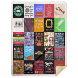 Friends Blanket, Friends Tv Show Signature Actors Thank You for The Memories Best Gift Christmas Blanket - Fleece Sherpa Blanket - Version 6 - MSHL Premium Mink Sherpa Blanket 60x80