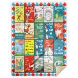 Dr.seuss Books Blanket, Dr. Seuss For Fans Fleece, Sherpa, Throw Blanket - MSHL Premium Mink Sherpa Blanket 60x80