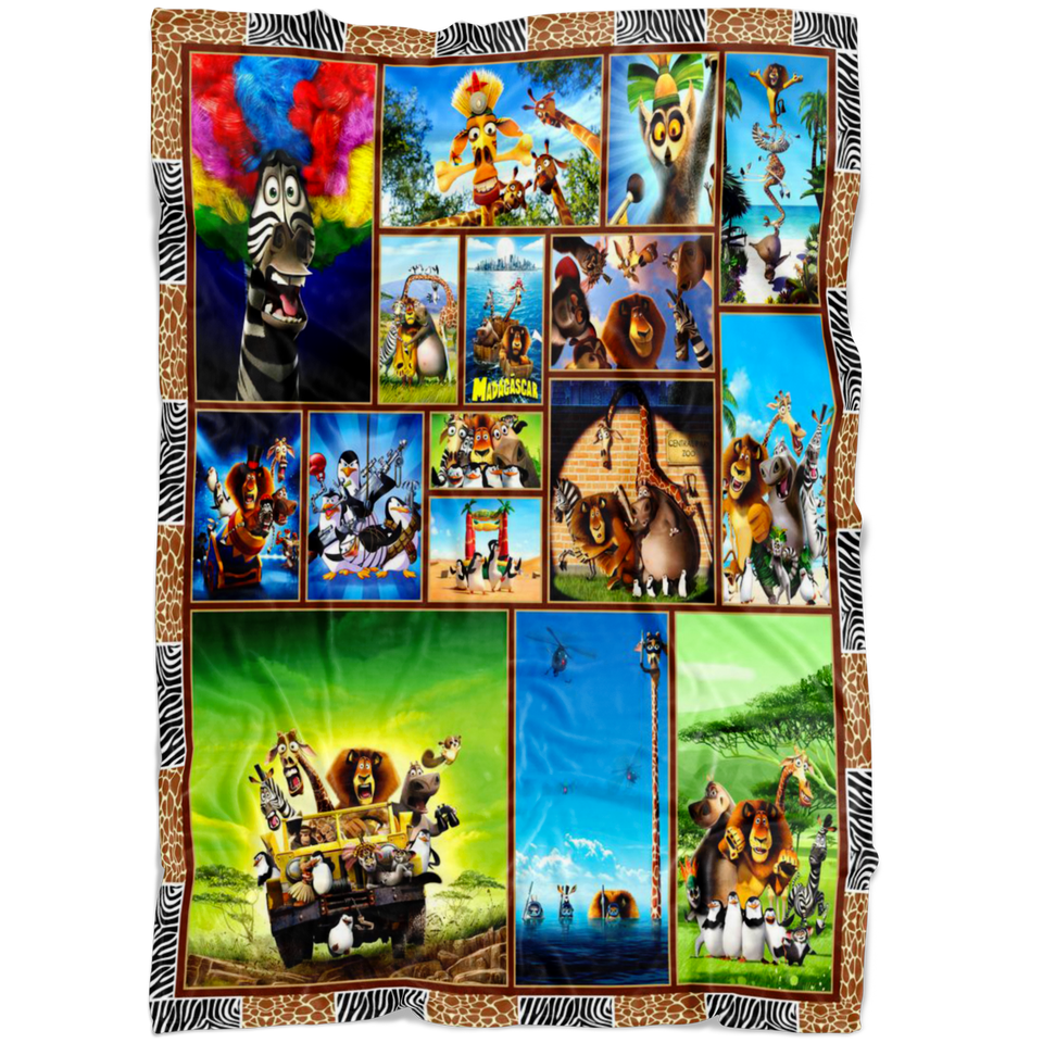 Madagascar Movies Blanket