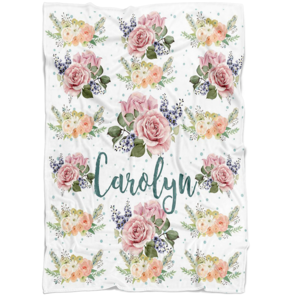 Coral and Mint Boho Floral