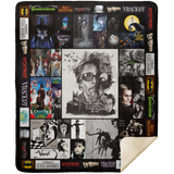 Tim Burton's Movies Blanket Fleece Sherpa Throw Quilt Blanket for Bedroom Sofa - MSHM Premium Mink Sherpa Blanket 50x60