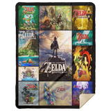 The Legend Of Zelda Quilt Blanket Fleece Sherpa Throw Blanket Quilt - MSHL Premium Mink Sherpa Blanket 60x80