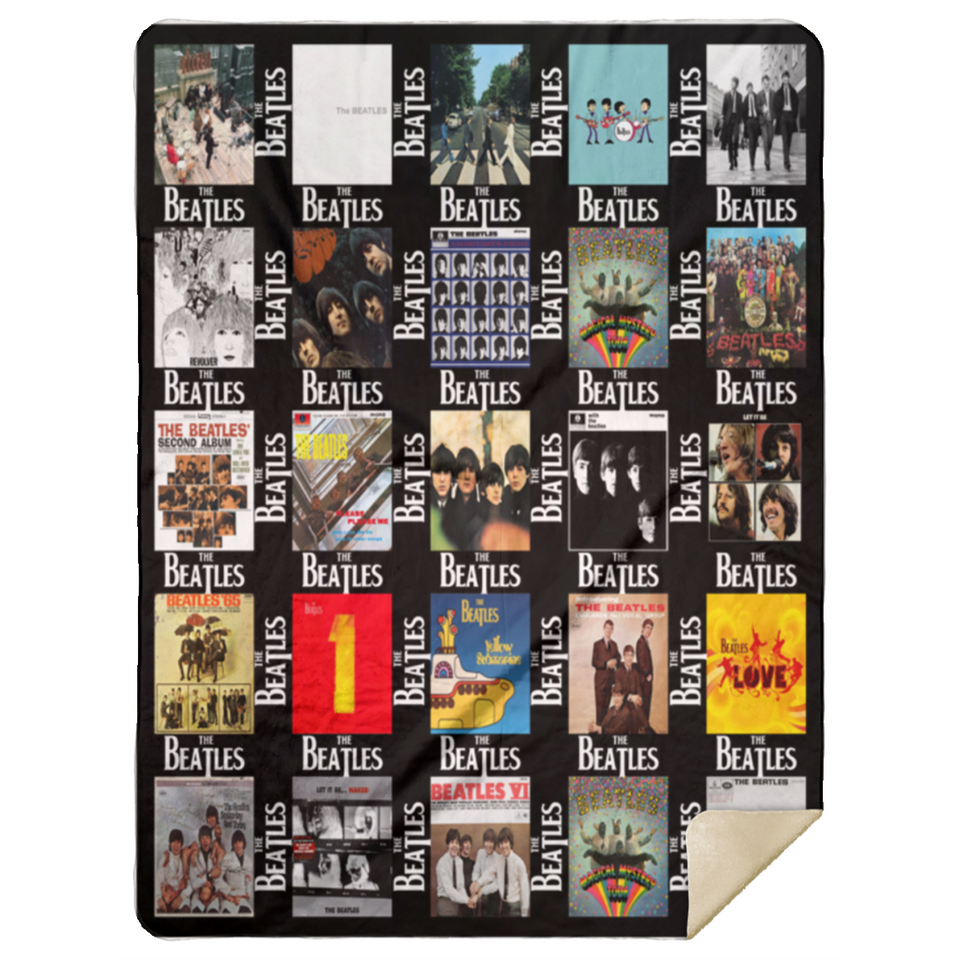 The Beatles Albums 06 Blanket Quilt Fleece Sherpa for Bedroom Living Room - MSHL Premium Mink Sherpa Blanket 60x80