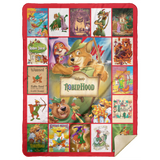 Robin Hood Blanket, Robin Hood cartoon movie Fleece, Sherpa Blanket - MSHL Premium Mink Sherpa Blanket 60x80