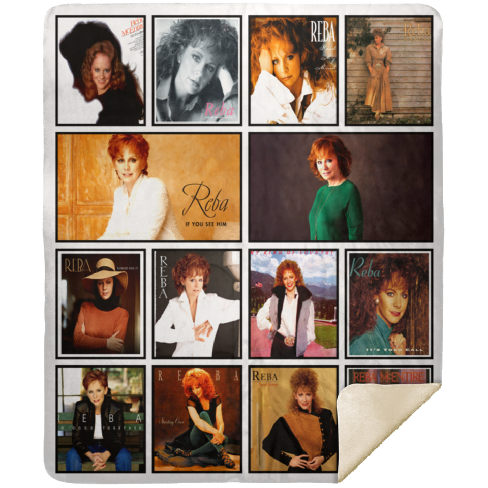 Reba McEntire Blanket, Reba McEntire Fleece, Sherpa Blanket Gift Ideas - MSHM Premium Mink Sherpa Blanket 50x60