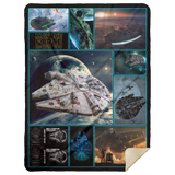 Universe Millennium Falcon Blanket, Fleece or Sherpa Blankets Mother's Day, Birthday Present, Idea - MSHL Premium Mink Sherpa Blanket 60x80