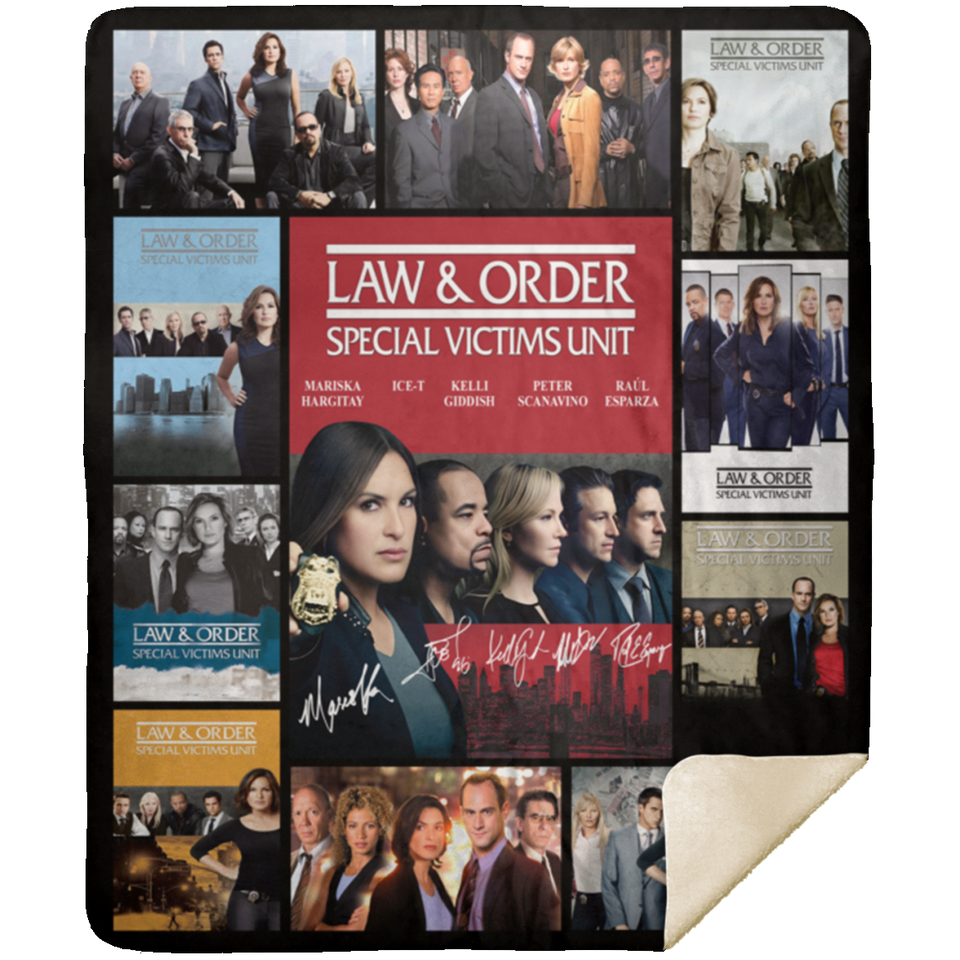 Law & Order Special Victims Unit Blanket, TV Series Fleece, Sherpa Blanket V2 MSHM Premium Mink Sherpa Blanket 50x60