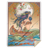 Mermaid Blanket, Native Mermaid Fleece - MSHL Premium Mink Sherpa Blanket 60x80