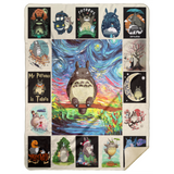 Totoro Blanket, Totoro Lover Fleece, Sherpa Blanket - MSHL Premium Mink Sherpa Blanket 60x80