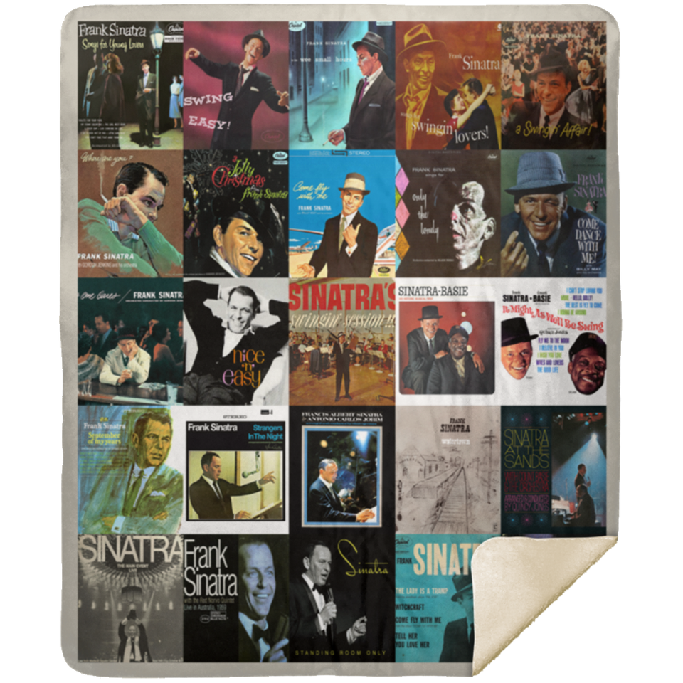 Frank Sinatra Blanket Frank Sinatra For Fans Quilt Fleece Sherpa Throw Blanket - MSHM Premium Mink Sherpa Blanket 50x60