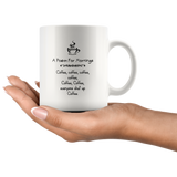 Jyotis - A Poem For Mornings Coffee, Everyone Shut Up Coffee Mug Cup, Awesome Birthday Present For Men, Women Who Love Tea Mugs 11Oz - TL