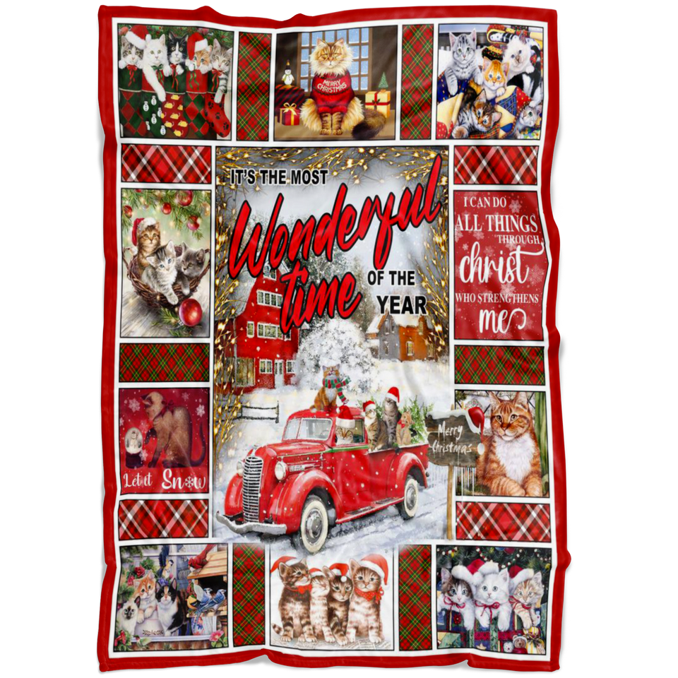 Christmas Cat Blanket