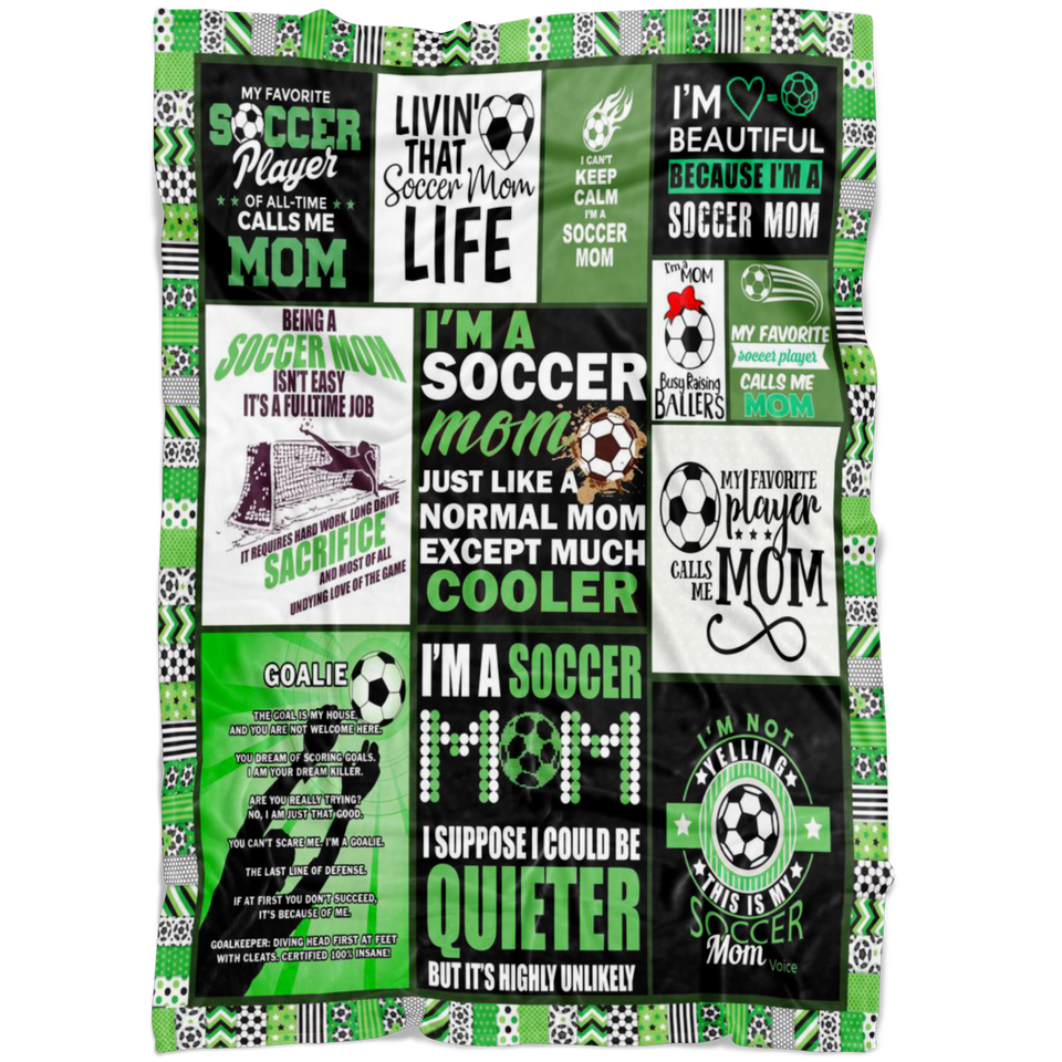 I Am The Soccer Mom Blanket