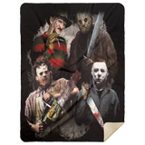 Halloween Michael Myers Ultra-Soft Warm Micro Fleece Throw Blanket Sherpa D18 MSHL Premium Mink Sherpa Blanket 60x80