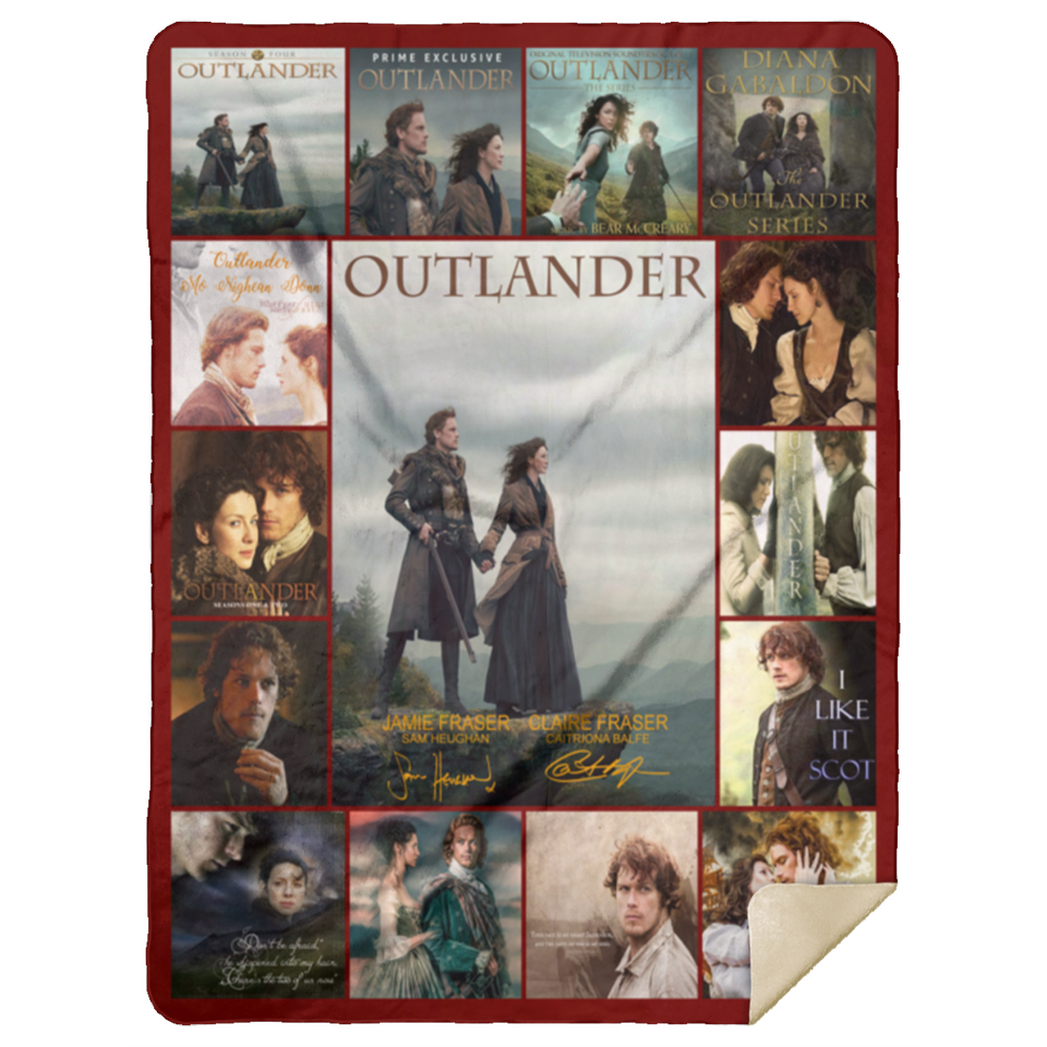 Outlander TV Series Blanket, Outlander Fleece, Sherpa Blanket for Bedroom, Sofa - MSHL Premium Mink Sherpa Blanket 60x80