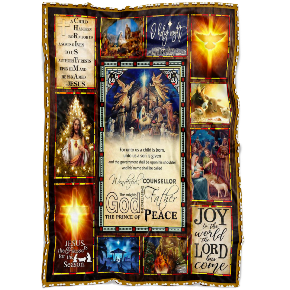 Joy To The World The Lord Is Come Blanket
