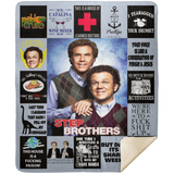 Step Brothers Blanket, Will Ferrell For Fans Fleece Sherpa Throw Blanket MSHM Premium Mink Sherpa Blanket 50x60