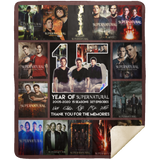 Supernatural 15 Years 3D Quilt Blanket Fleece Sherpa Throw Blanket Quilt MSHM Premium Mink Sherpa Blanket 50x60