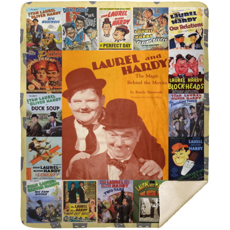Laurel And Hardy Blanket Laurel And Hardy Style Quilt Fleece Sherpa - MSHM Premium Mink Sherpa Blanket 50x60
