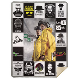 Breaking Bad Blanket, Breaking Bad TV Series Quilt, Fleece, Sherpa Blanket MSHL Premium Mink Sherpa Blanket 60x80