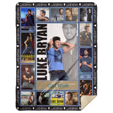 Luke Bryan Blanket, Luke Bryan Fleece, Sherpa Blanket For Fans - MSHL Premium Mink Sherpa Blanket 60x80 - da sua lai vien