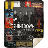 Shinedown V2 3D Quilt Blanket Fleece Sherpa Throw Blanket Bedroom Sofa MSHM Premium Mink Sherpa Blanket 50x60