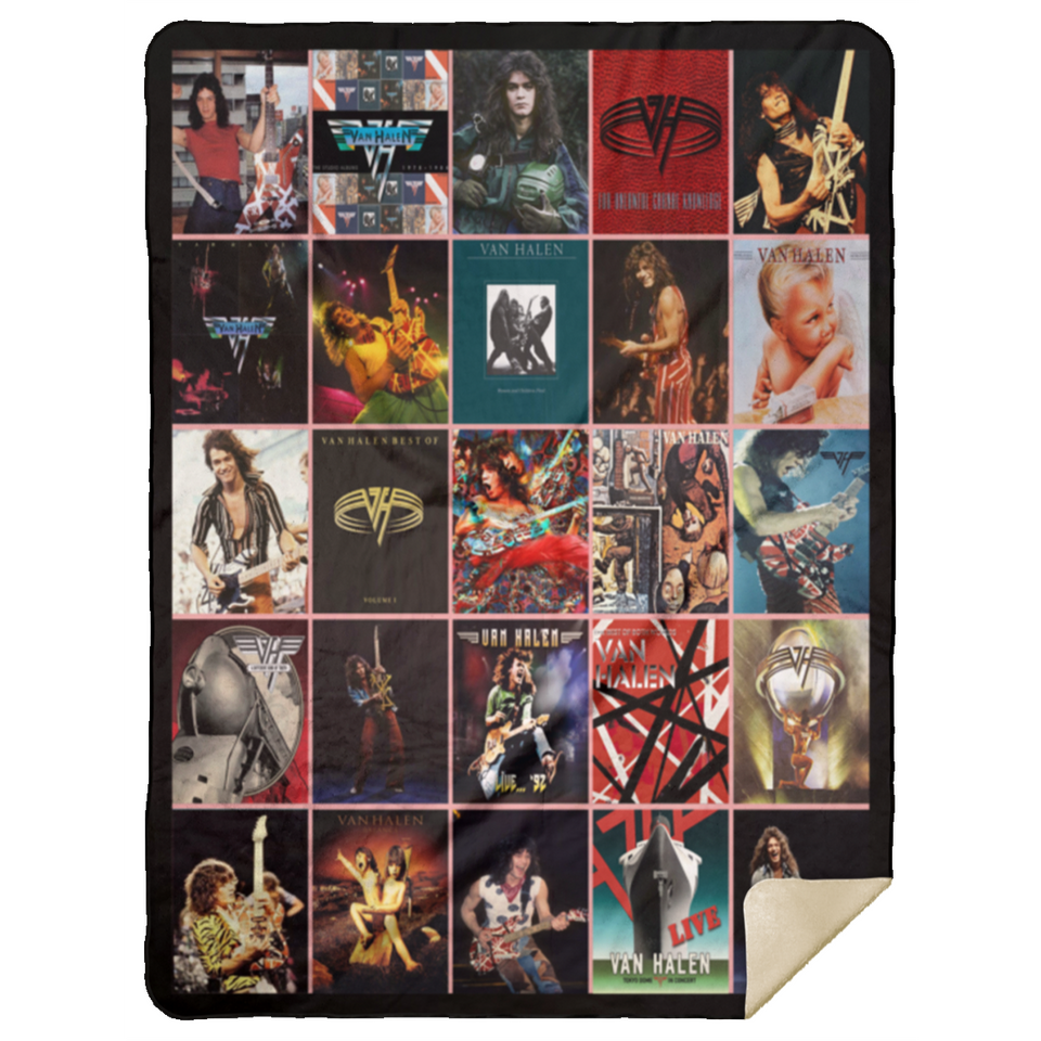 Van Halen Blanket Fleece Sherpa Throw Blanket Quilt for Bedroom Living Room Sofa MSHL Premium Mink Sherpa Blanket 60x80