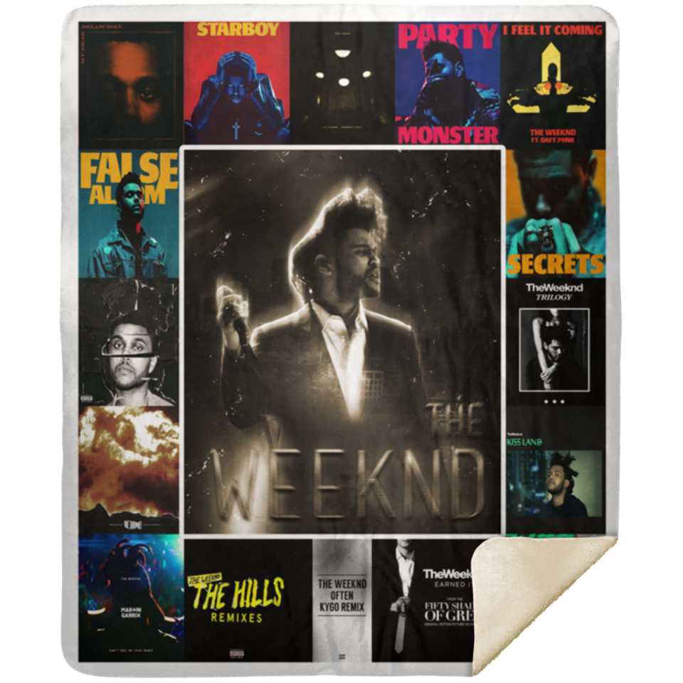 The Weeknd Blanket, The Weeknd For Fans Fleece, Sherpa Blanket MSHM Premium Mink Sherpa Blanket 50x60