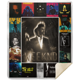 The Weeknd Blanket, The Weeknd For Fans Fleece, Sherpa Blanket MSHM Premium Mink Sherpa Blanket 50x60