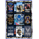 Airforce Veteran Blanket