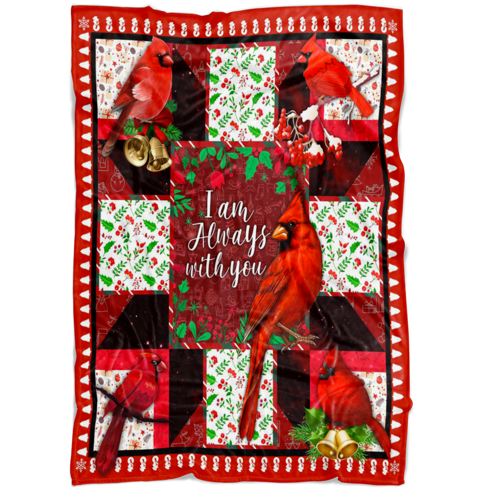 Red Bird Cardinal Blanket
