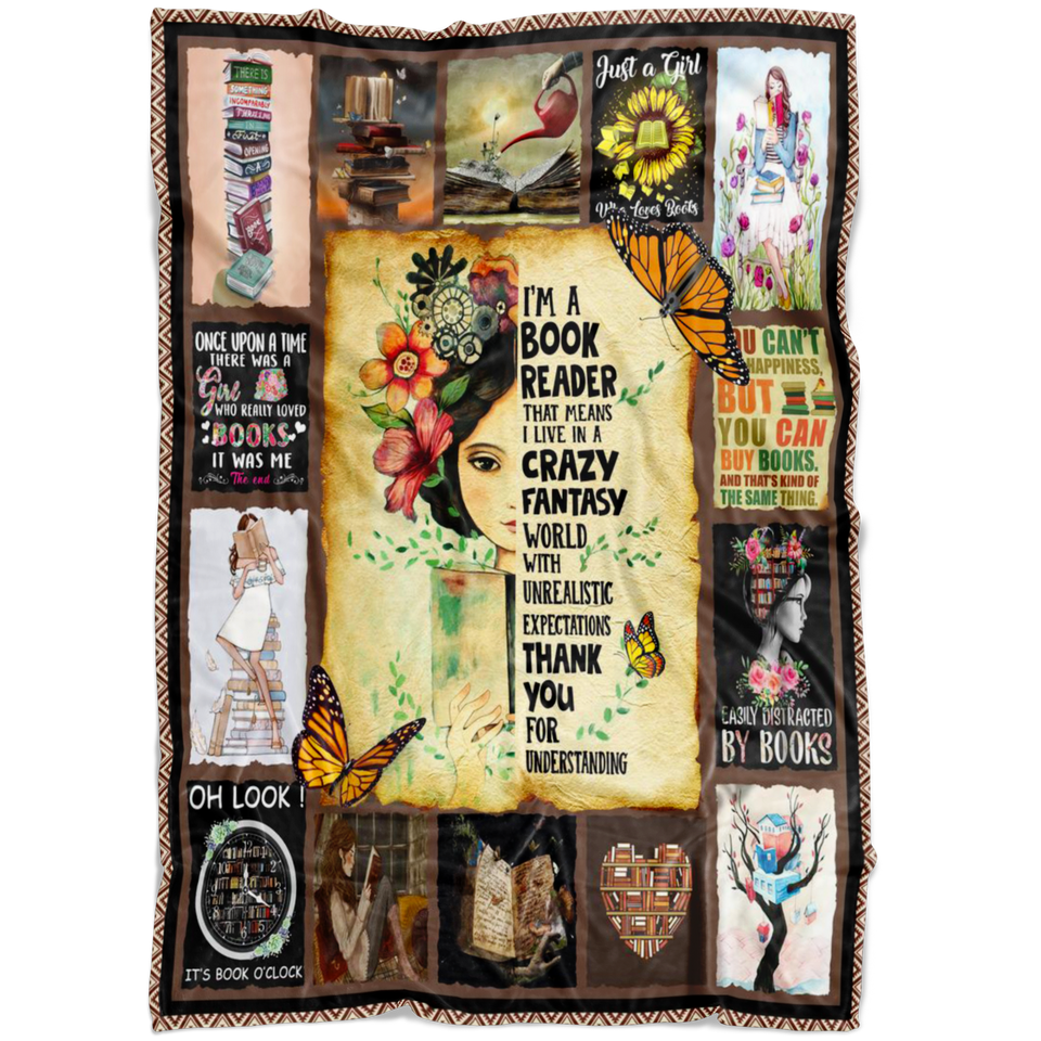 I'm That Girl Who Loves Books Blanket