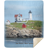 Nubble Lighthouse - MSHM Premium Mink Sherpa Blanket 50x60