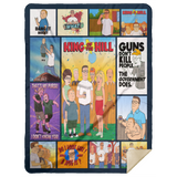 King of the Hill Blanket, King of the Hill TV Series Fleece, Blanket Ver2 MSHL Premium Mink Sherpa Blanket 60x80