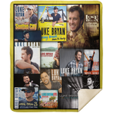 Luke Bryan Quilt, Luke Bryan Blanket, Luke Bryan For Fan Fleece, Sherpa Blanket MSHM Premium Mink Sherpa Blanket 50x60
