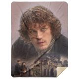 Outlander Jamie Fleece Sherpa Throw Blanket Quilt for Bedroom Living Room MSHL Premium Mink Sherpa Blanket 60x80
