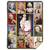 Marilyn Monroe Blanket Marilyn Monroe Quilt Fleece Sherpa Throw Blanket MSHL Premium Mink Sherpa Blanket 60x80
