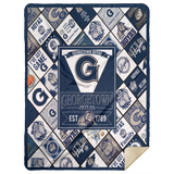 Georgetown Hoyas Blanket, Georgetown Hoyas Fleece, Sherpa Blanket - MSHL Premium Mink Sherpa Blanket 60x80