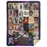 Bob Dylan Albums Quilt Fleece Sherpa Throw Blanket for Bedroom Living Room Sofa - MSHL Premium Mink Sherpa Blanket 60x80