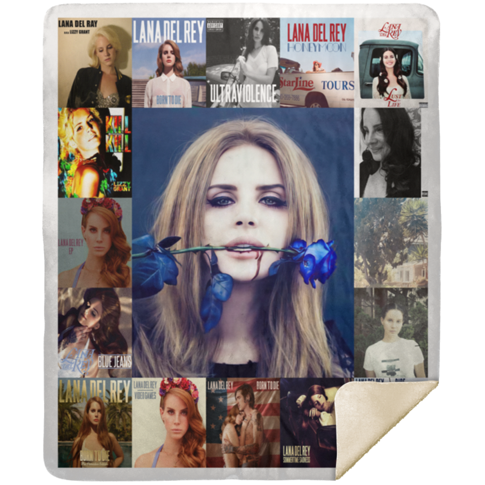 Lana Del Rey Blanket Fleece Sherpa Throw Quilt Blanket for Bedroom Sofa MSHM Premium Mink Sherpa Blanket 50x60