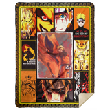 Naruto Kurama Anime Blanket Naruto Quilt Fleece Sherpa Throw Blanket MSHL Premium Mink Sherpa Blanket 60x80