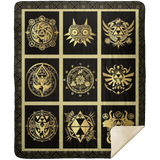 Zelda True Heroes Blanket The Legend of Zelda Quilt Fleece Sherpa Throw Blanket MSHM Premium Mink Sherpa Blanket 50x60