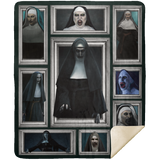 Valak 3D Blanket, Nun Movie Blanket, The Conjuring Fleece, Sherpa Blanket Gift MSHM Premium Mink Sherpa Blanket 50x60