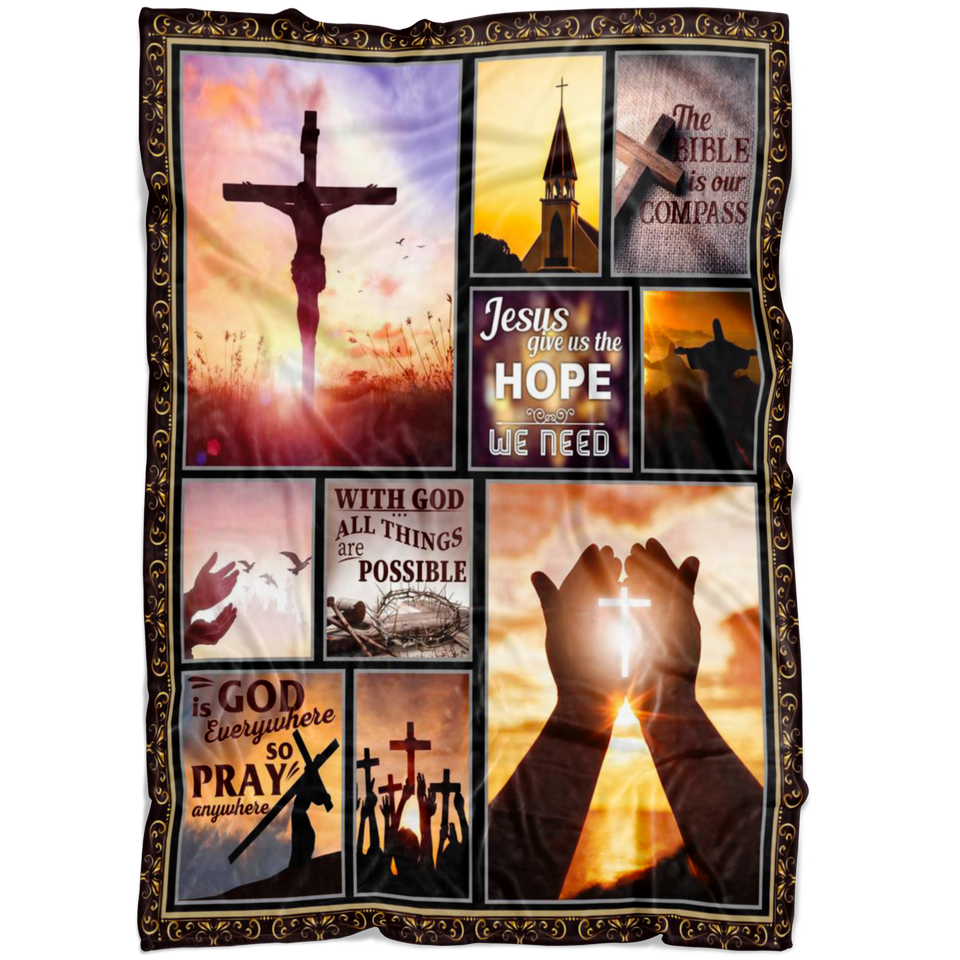 Jesus Give Us The Hope Blanket50x60