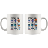 Stitch today I fell Coffee Mug 11OZ, today I fell Mug, today I feel Coffee Mug, today I feel mug, Stitch Coffee Mug - TL