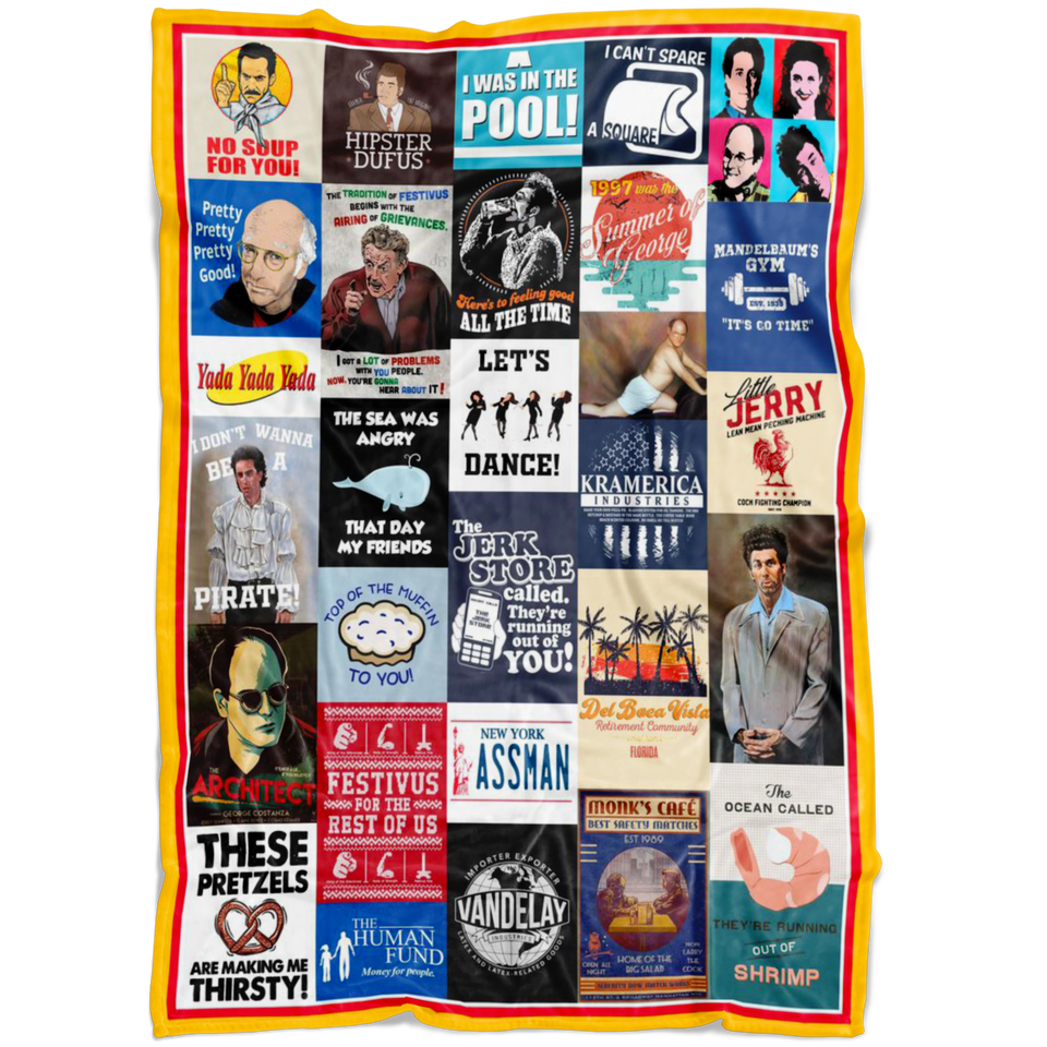 Seinfeld Quotes Collage Quilt