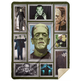 Frankenstein Blanket Quilt Fleece Sherpa Throw Lightweight Supersoft - MSHL Premium Mink Sherpa Blanket 60x80